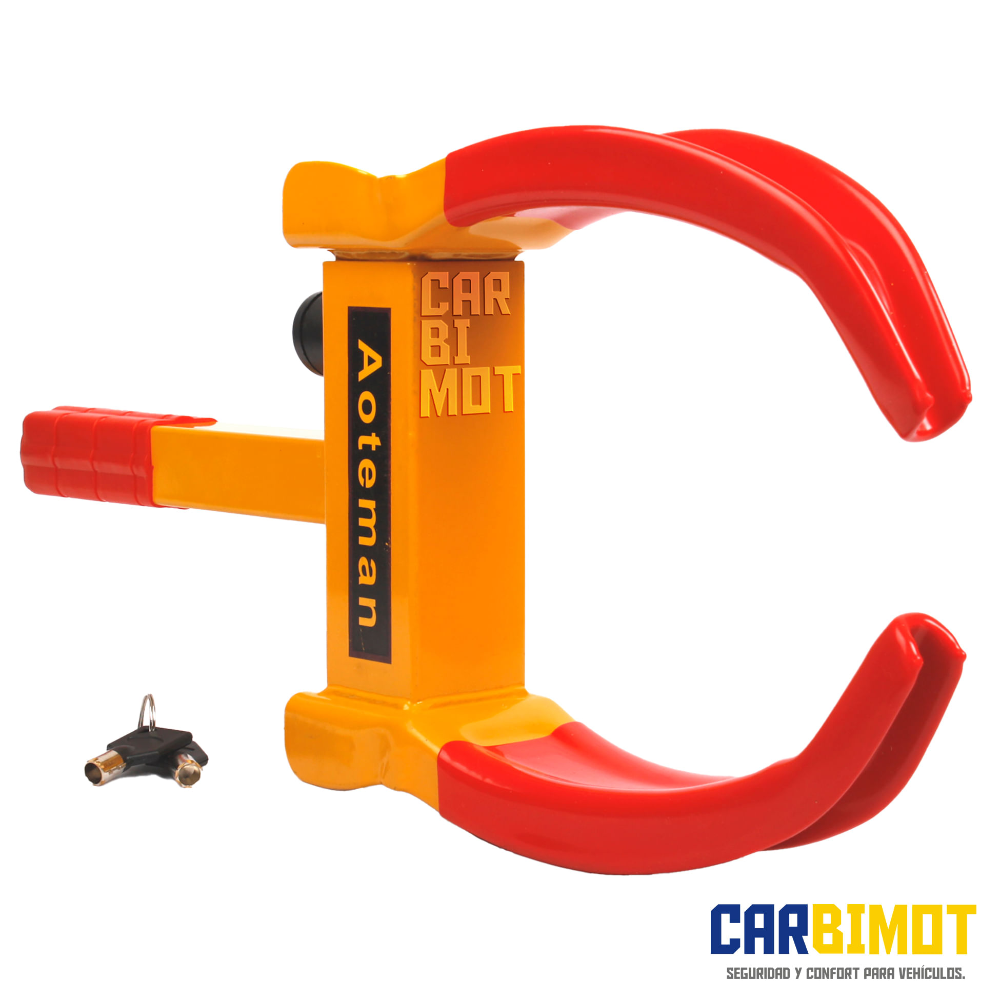 SEGURO BLOQUEO TRABA LLANTA TIMON PEDAL ANTIROBO AOETOMANN PARA AUTOS VEHICULOS