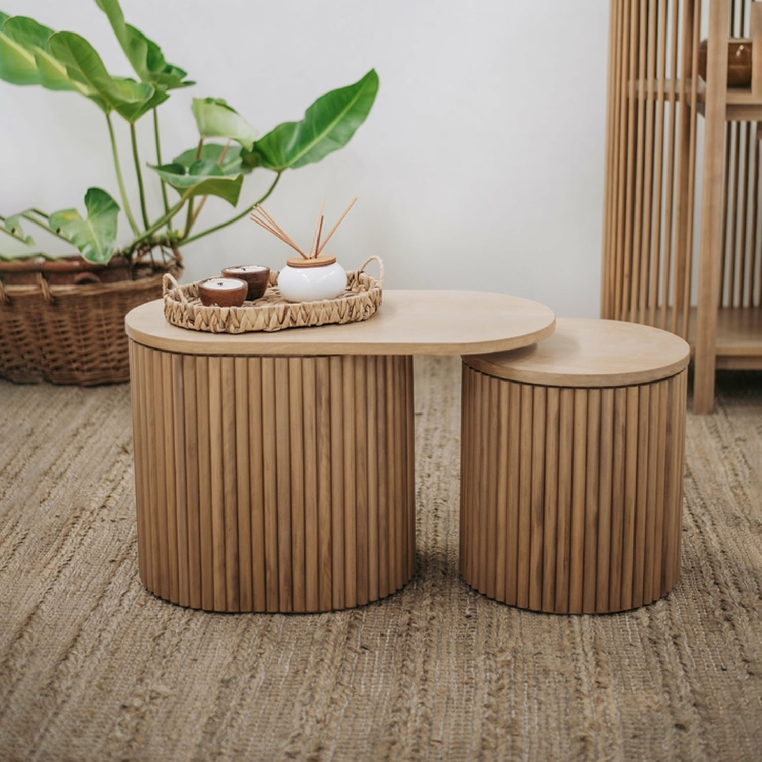 Mesa de Centro de Madera Adele Ventitas Home