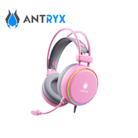 Audifono Gamer con micrófono Antryx Kirby 7.1 Alambrico conexión USB Rosa