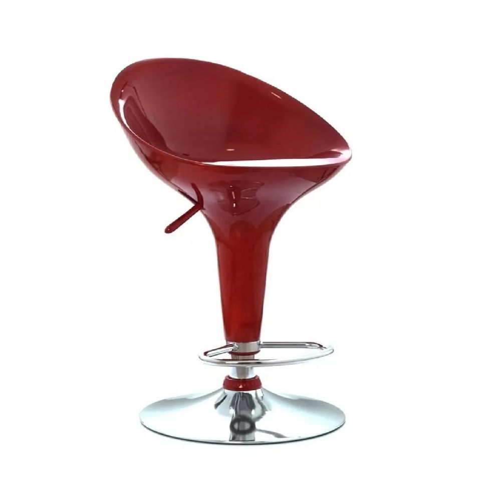 Banco Giratorio para Bar Pop Rojo MobelArt