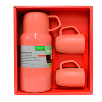 Termo con Tazas Color Naranja