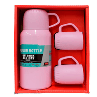 Termo con Tazas Color Rosado