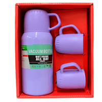 Termo con Tazas Color Violeta