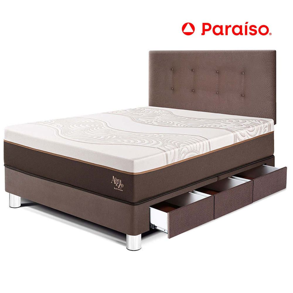 Dormitorio con Cajones Royal Abrazzo 1.5 Plazas Chocolate