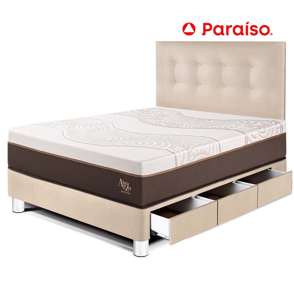 Dormitorio con Cajones Royal Abrazzo 1.5 Plazas Champagne