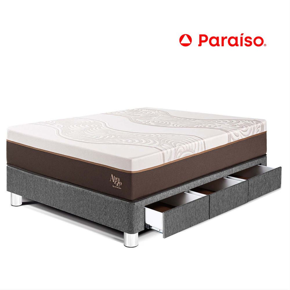 Cama con Cajones Royal Abrazzo 1.5 Plazas Gris