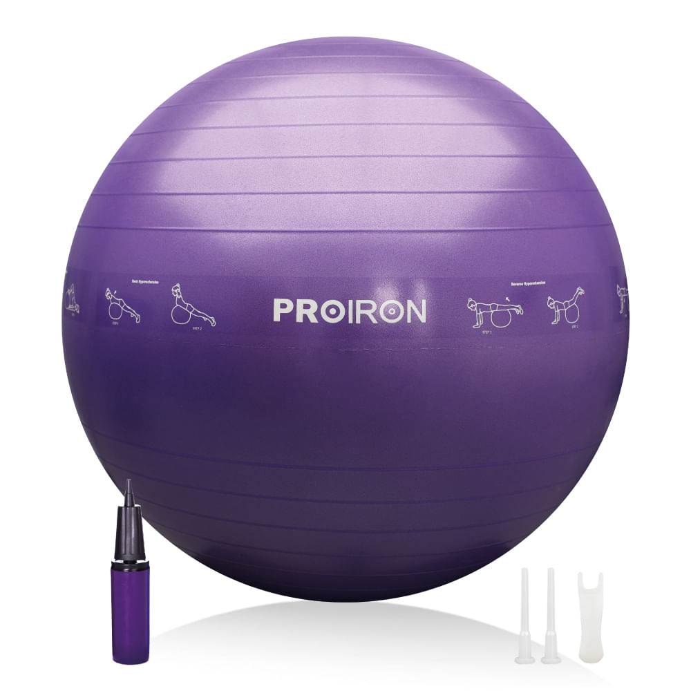 Pelota de Yoga Proiron de 65cm Morado