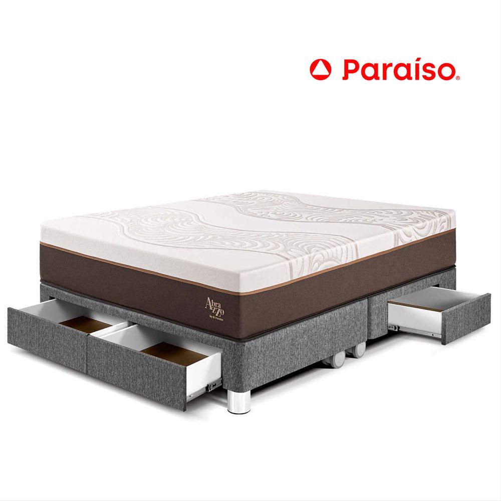 Cama con Cajones Royal Abrazzo King Gris