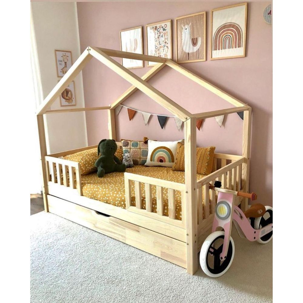 Cama Mi Madera Perfecta MS Jenick 2 Plazas Natural