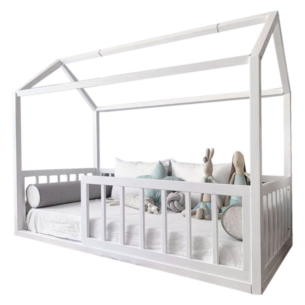 Cama Mi Madera Perfecta Ms Indigo 2 Plazas Blanco