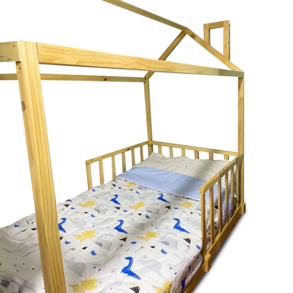 Cama Mi Madera Perfecta Ms Paris 2 Plazas Natural