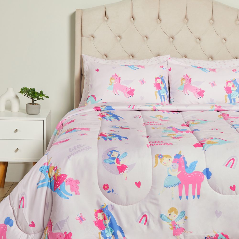 Juego de Cama Micro Niña Unicornio 2 Plazas