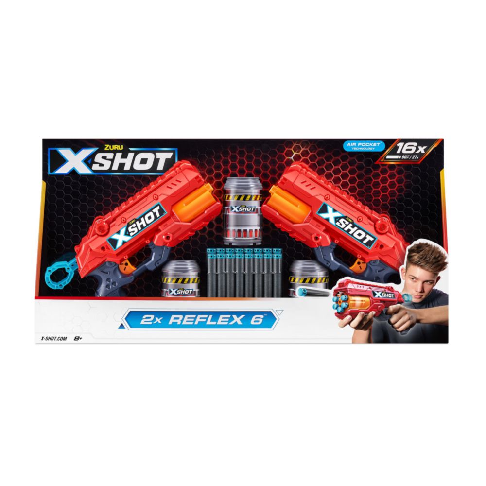 Lanzadores De Dardos Pack X2 X-Shot Reflex