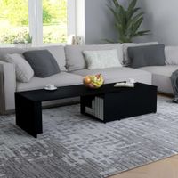 Mesa de Centro Expandible Lucero Color Negro TU MESITA