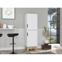 Alacena Multiusos Rosy 2 puertas color Blanco/Duna TU MESITA
