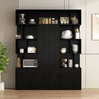 Alacena Organizador de Cocina Sayuri color Negro TU MESITA