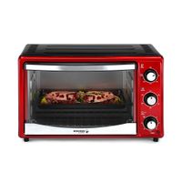 Horno Eléctrico Holstein HH-09104005R-M Acero Inoxidable/Vidrio 1500W 25 Litros Rojo