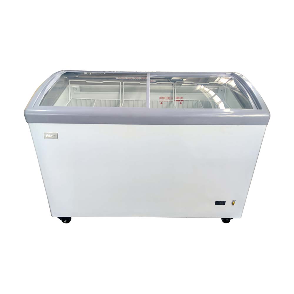 Congeladora Oster con puerta de vidrio OS-PSCFX11001W 326L Blanco