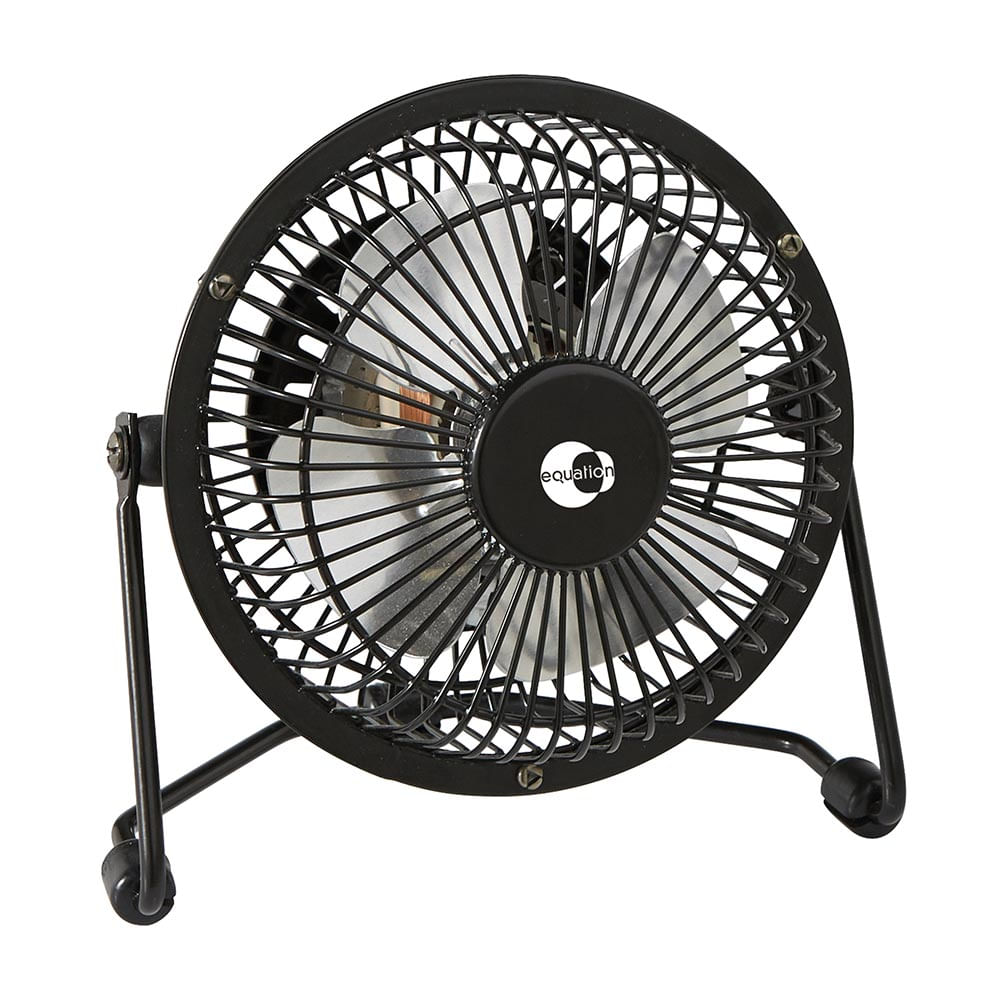 Ventilador mini de pie metal 15w Equation Negro