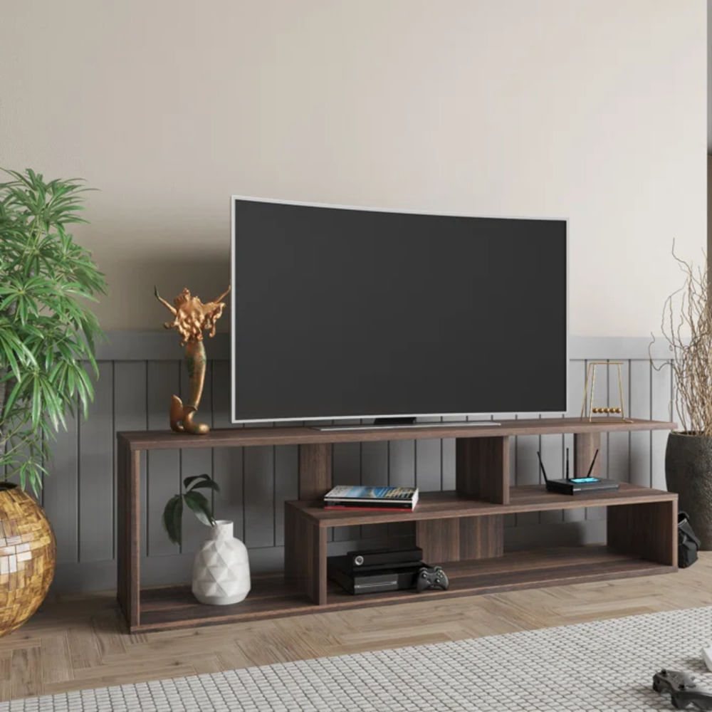 Mesa de TV Funcional Max color Marrón TU MESITA