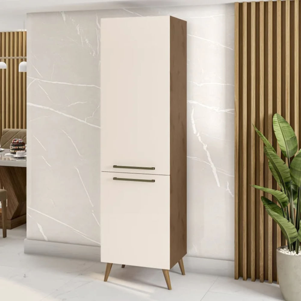 Alacena Multiusos Andy color Marrón/Blanco 2 puertas TU MESITA