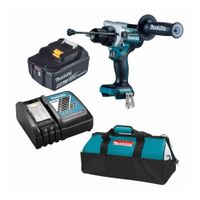 Taladro percutor DHP486Z + Batería 5ah + Cargador + Maletín Makita