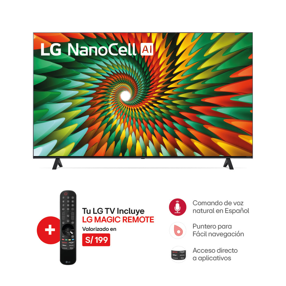 Televisor LG 65"" 65NANO77SRA Nanocell Ultra HD 4K