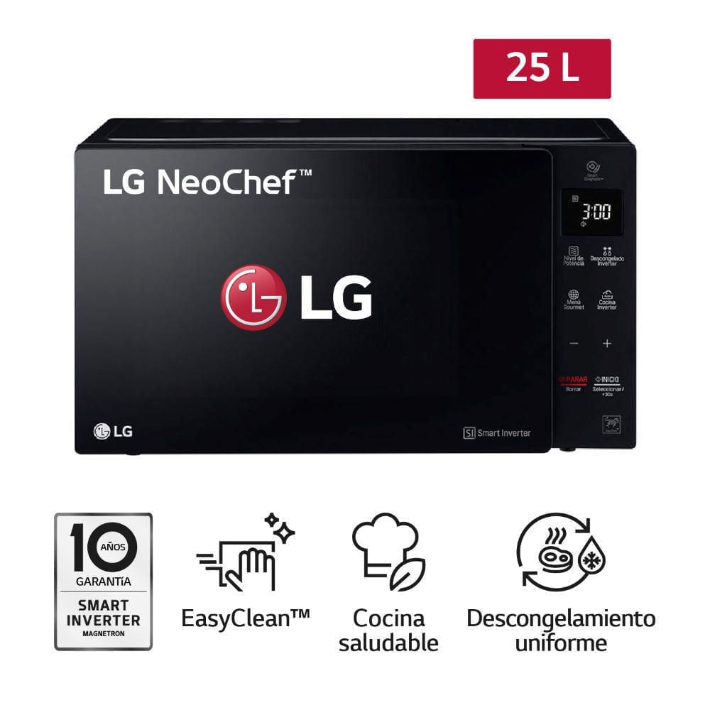 Horno Microondas LG MS2536GIS 25L EasyClean Negro