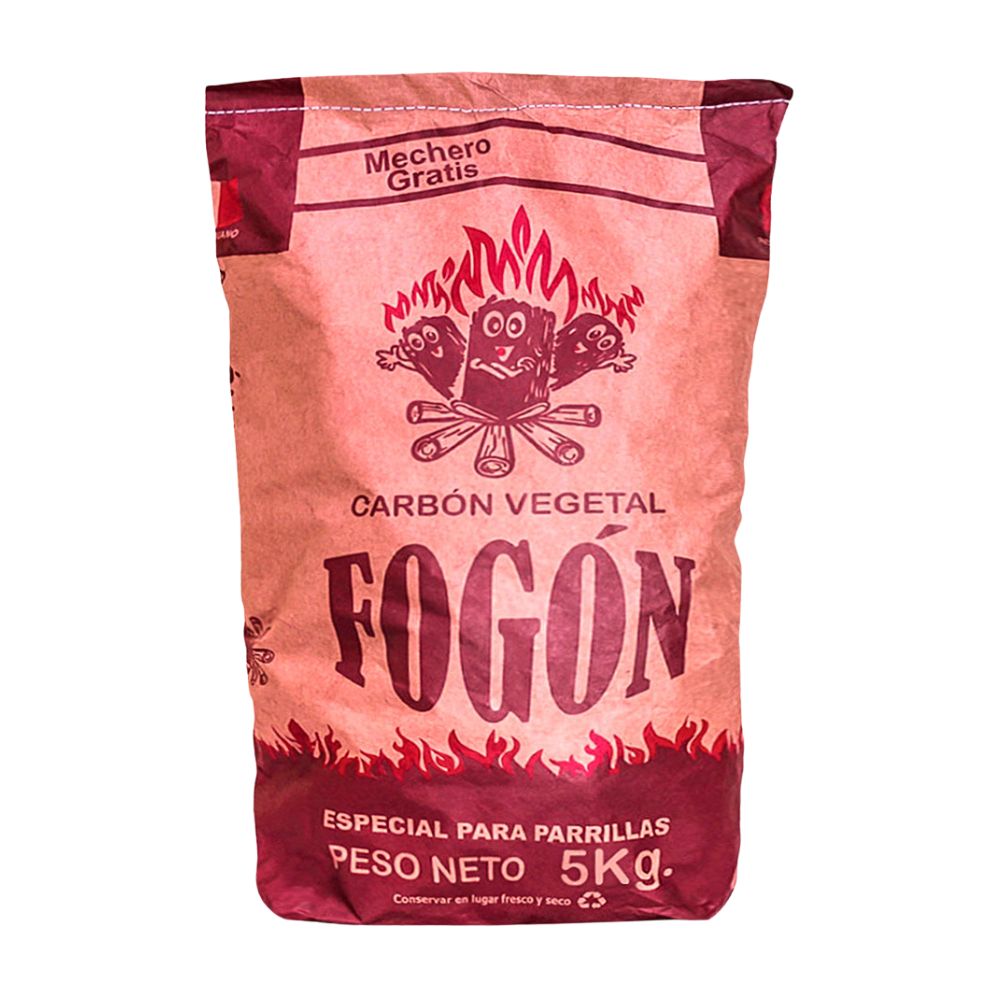 Carbón Fogon Vegetal Maderas Duras x 5kg