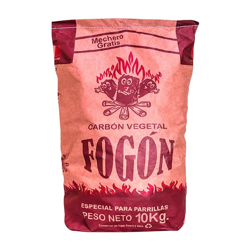 Carbón Fogon Vegetal Maderas Duras x 10kg