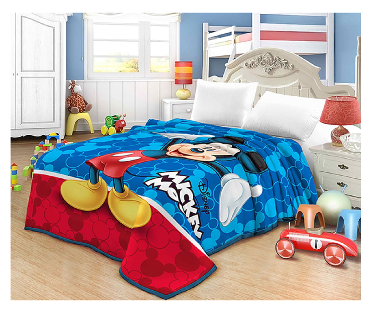 Frazada Disney Mickey Mouse 1.5 Plazas Azul