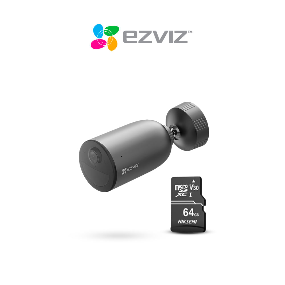 Cámara inalámbrica wifi para exterior con batería 2K + SD 64GB - Ezviz