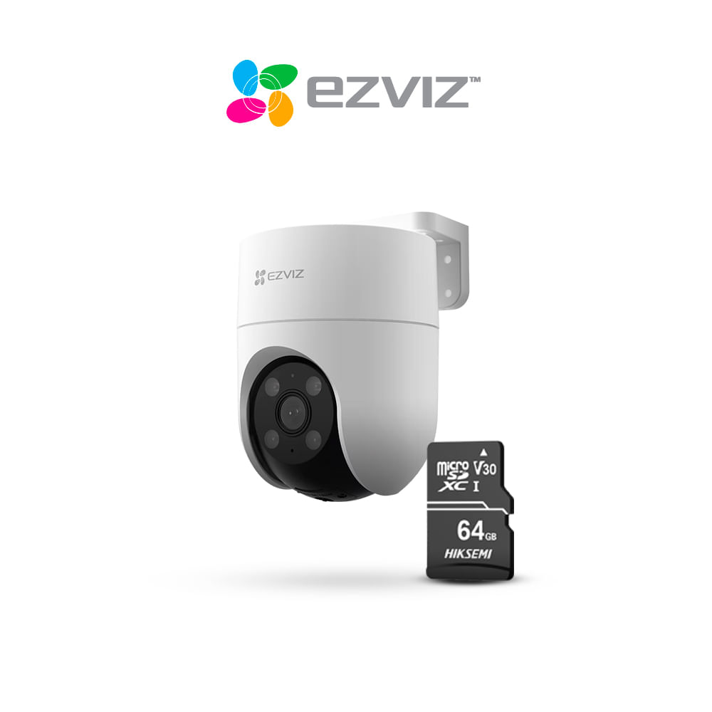 Cámara inalámbrica wifi PT H8C para exteriores 2K+ - 64GB - Ezviz