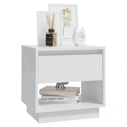 Velador U-Jin Blanco - Muebles Bonno