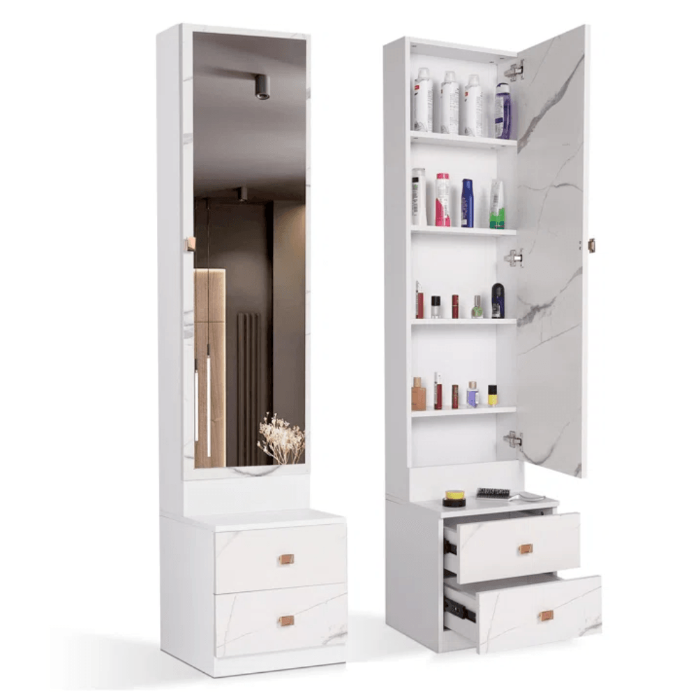Tocador con Espejo Sara Blanco Muebles Bonno
