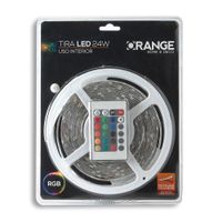 Tira de luces LED 24W RGB 5 metros Orange