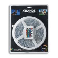 Tira de luces LED 24W RGB para exterior 5 metros Orange
