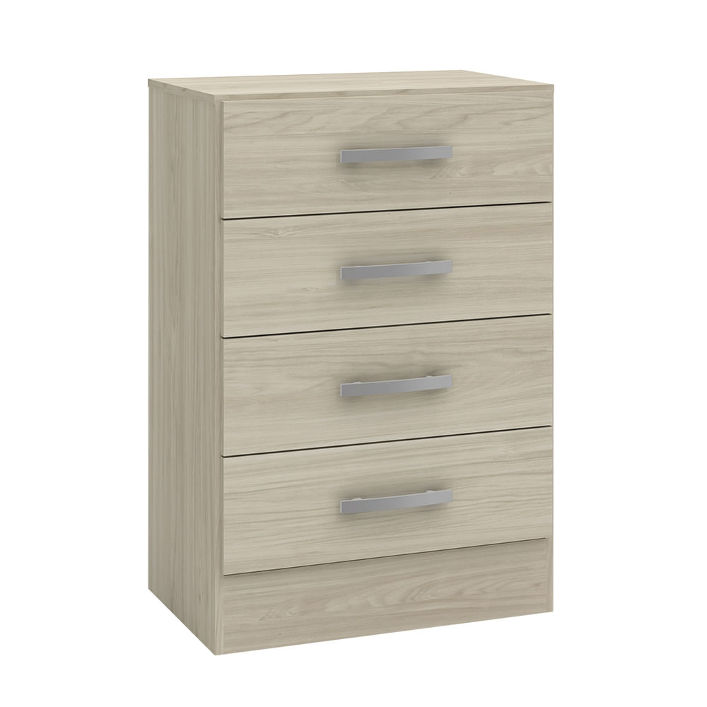 Cómoda Cali con tirador 4 cajones Almendra Orange