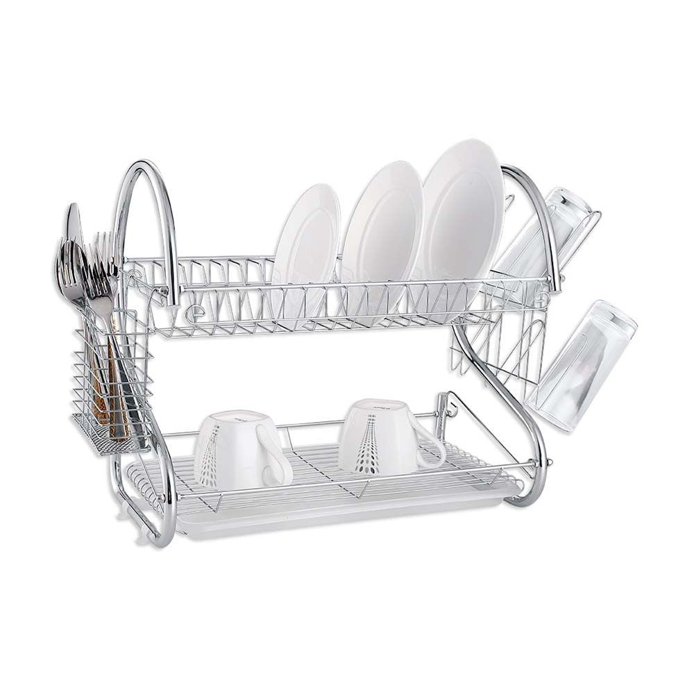Escurridor de platos Jazmin 2 niveles cromado Orange
