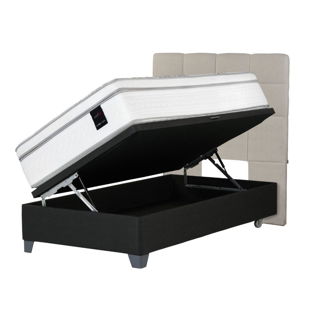Dormitorio Boxet 1.5 Plazas Issey Niebla