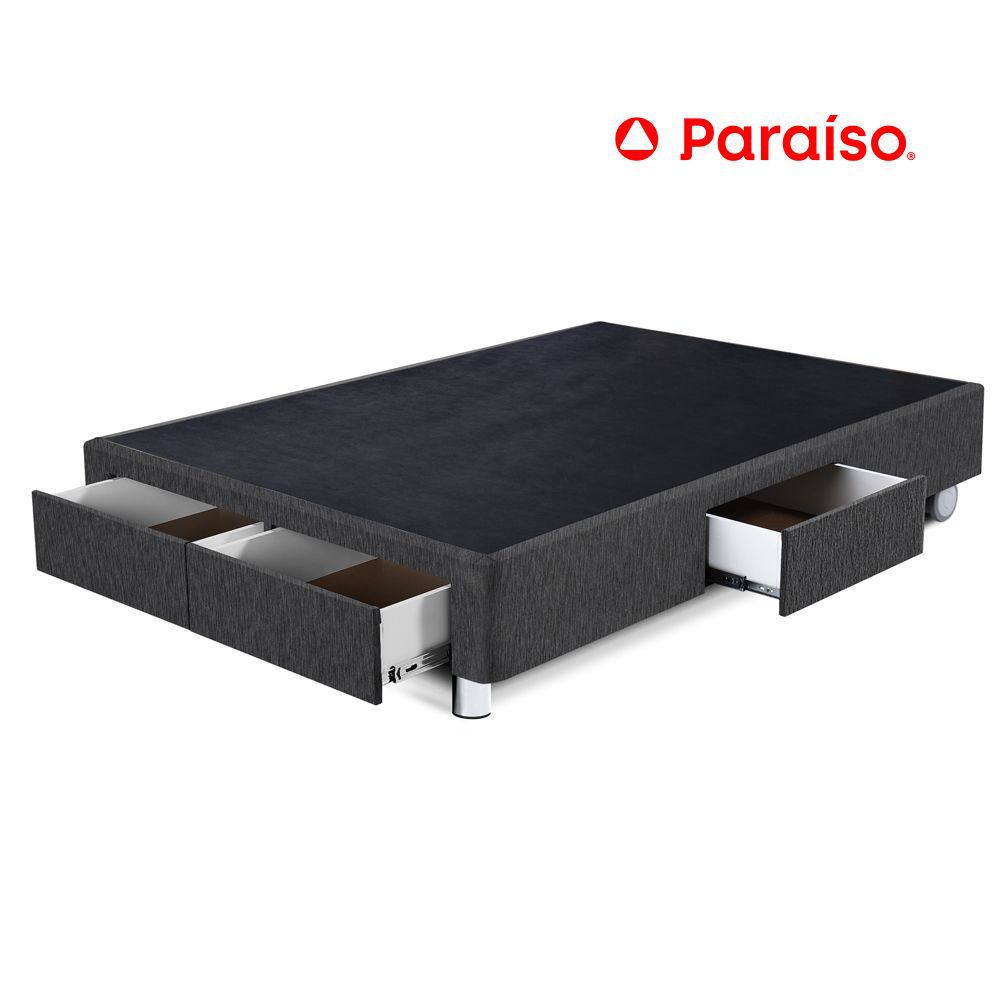 Box Tarima Cajones 2 Plazas Charcoal