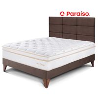 Dormitorio Europeo Royal Dynasty 1.5 Plazas y Cabecera Blocks Chocolate