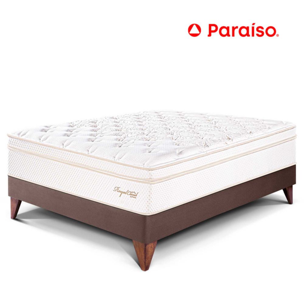 Cama Paraiso 1.5 Plazas Europea Royal Cloud Chocolate