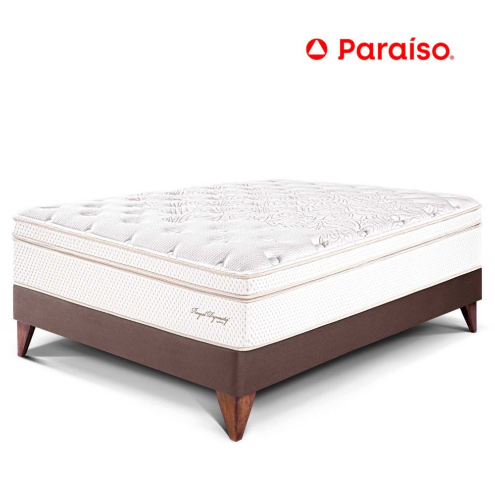 Cama Paraiso 1.5 Plazas Europea Royal Dynasty Chocolate
