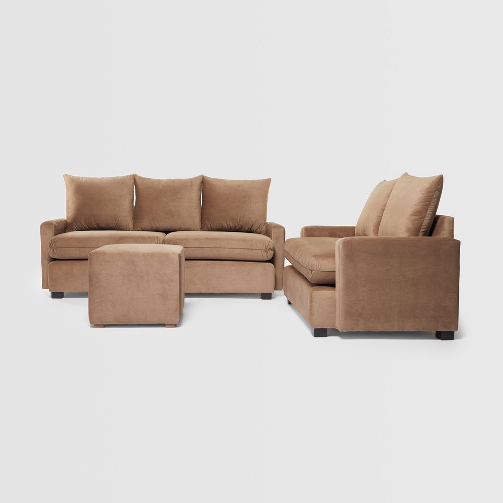 Juego de Sala 3-2+Puff Diana Tabaco