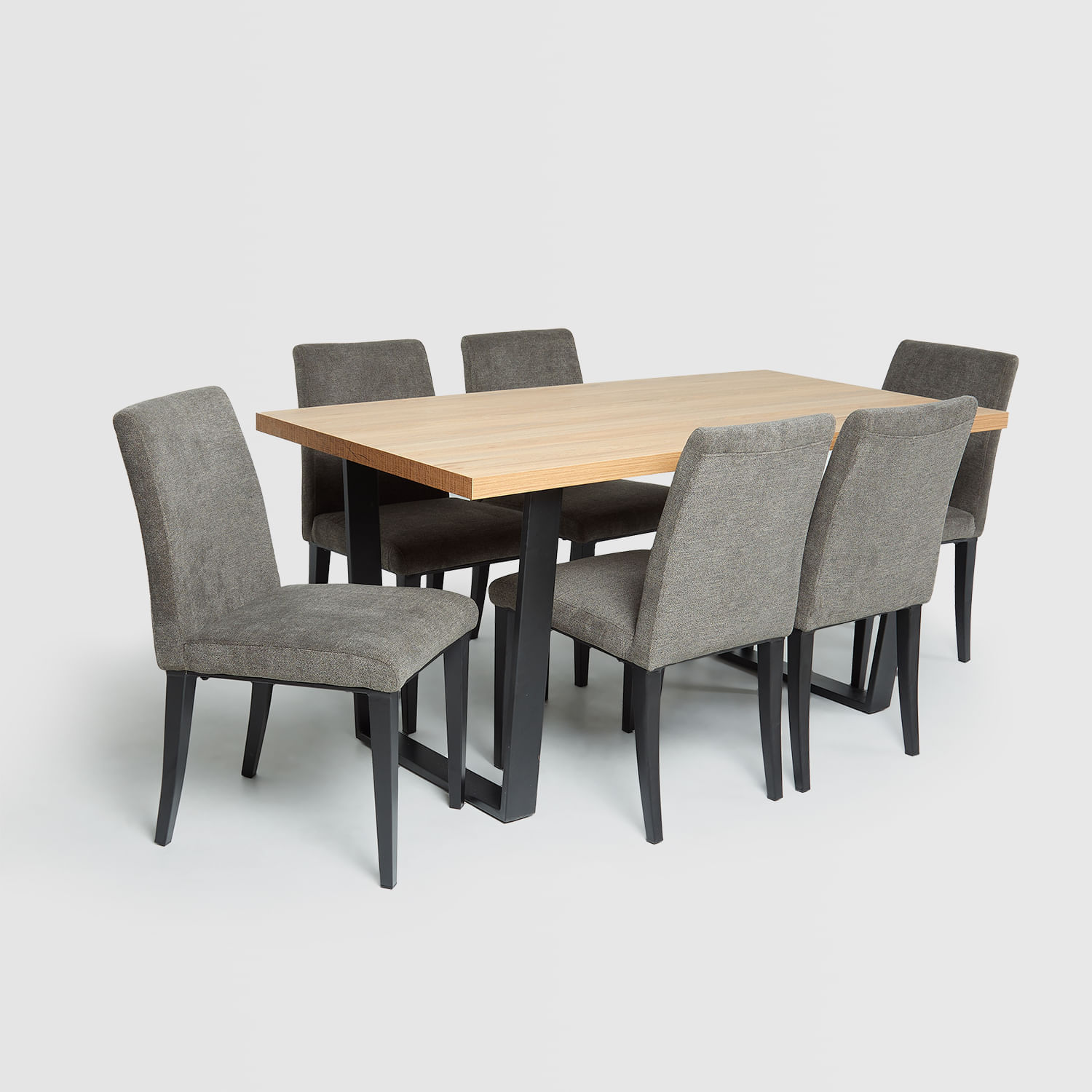 Juego  de  Comedor  Marcelo  Grafito  6  Sillas