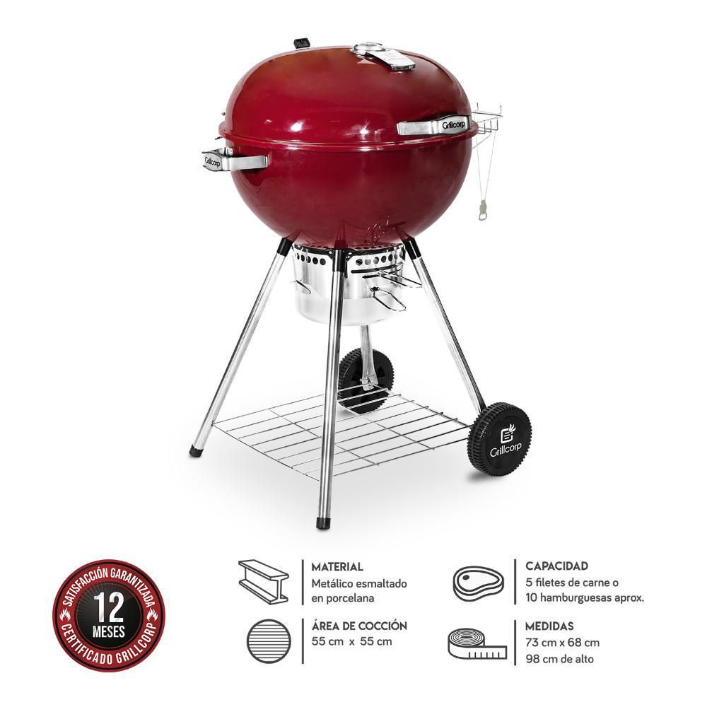 Parrilla Sheriff 22"" Rojo