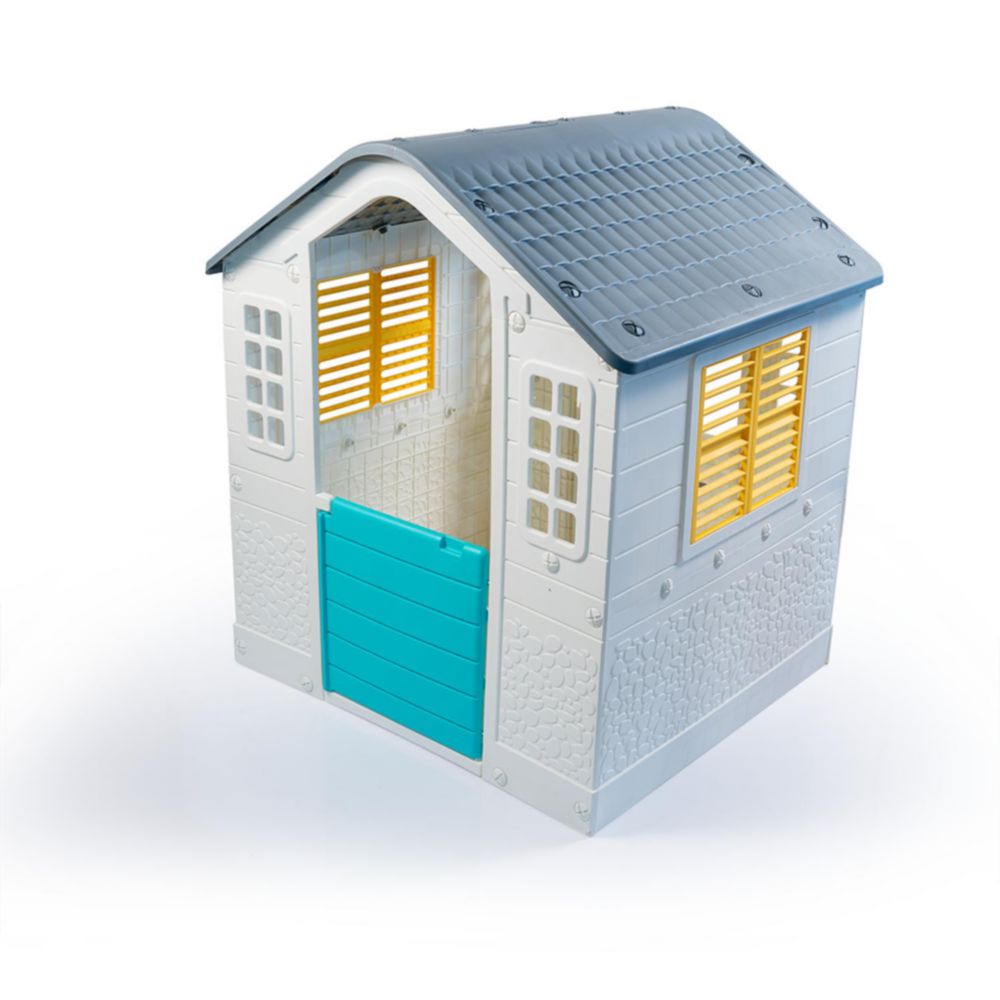 Casita De Exteorior Dolu Playhouse Gris Aqua