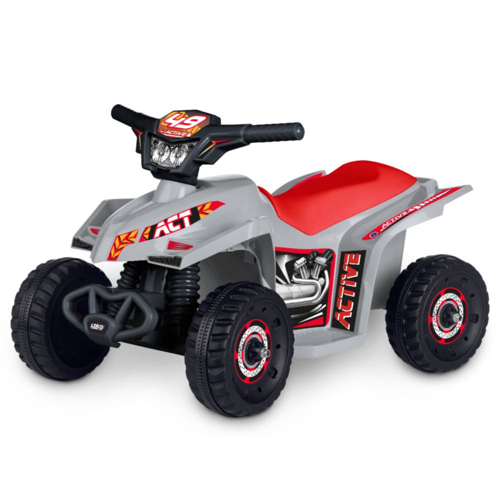 Cuatrimoto Loko Toys Squad Bike Rojo Y Gris