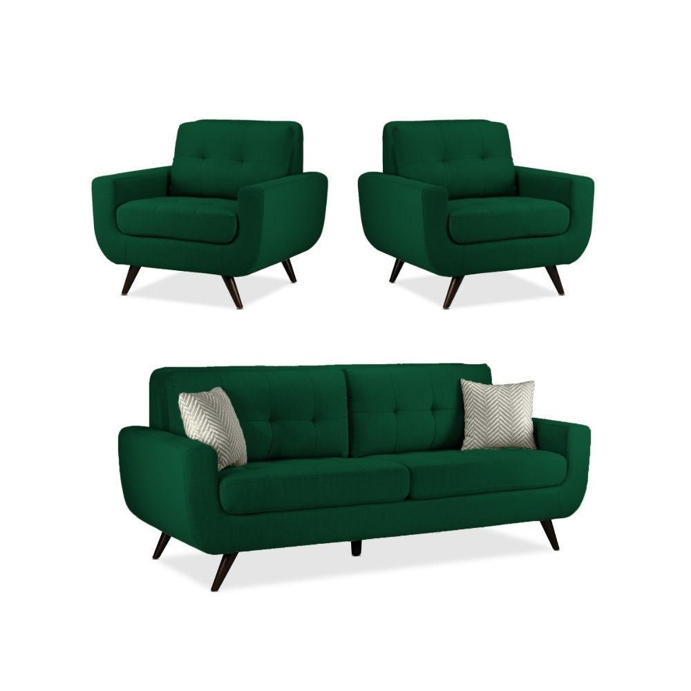 Juego De Sala Alneya 3-1-1 Verde